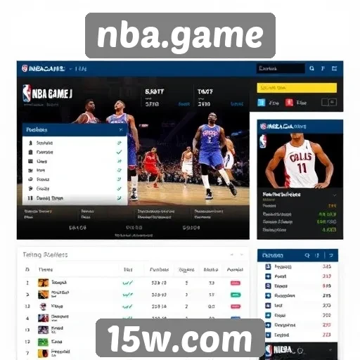 Explorando as funcionalidades do site nba.game